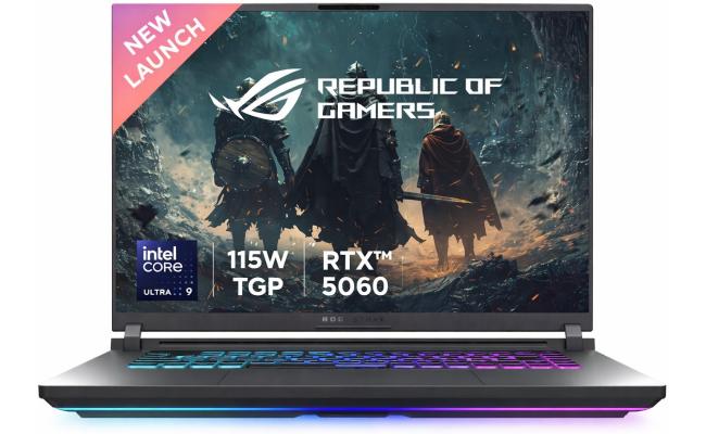 ASUS ROG Strix G16 (2025) G615LM NEW Intel Core Ultra 9 Gen II 275HX 24-Cores w/ NVIDIA RTX™ 5060 8GB DDR7 & IPS 165Hz Display , Volt Green