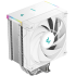 DeepCool AK500s Digital SE CPU Cooler 240w TDP Giant Heatsink 90mm Thickness 5 Copper Heat Pipes BBH 120mm PWM Fan w/Status Display Screen For AMD & Intel , White