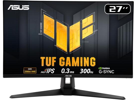 ASUS TUF VG27AQM5A Gaming AI 27" Fast IPS QHD 2K 300Hz 0.3 ms HDR 10 , Adaptive-Sync w/ 2x HDMI 2.1 , Display Port & Seakers , Black product thumbnail 2