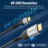 Promate MediaCord-8K Type-C to HDMI Cable, Premium Type-C (Thunderbolt-4) to HDMI AV Cable with 48Gbps Transfer Speed, 10000+ Bend Lifespan and Nylon Braided Cord for USB Type-C Enabled Devices