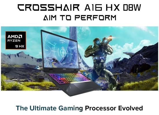 MSI Crosshair A16 HX D8WFKG (2025) NEW 8Gen AMD Ryzen™ 9 8940HX 16-Cores AI-Enabled Experiences w/ Nvidia RTX 5060 8GB DDR7 & 2.5K IPS 240Hz Display - Cosmos Gray product thumbnail 2