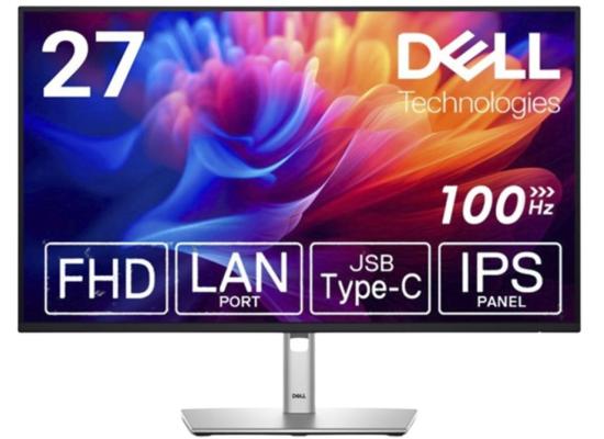 Dell P2725HE (2025) Professional 27" IPS Full HD 100Hz 99% sRGB Built-In USB C Hub with 90W Power Delivery Extensive Connectivity ( Display Port , HDMI , Lan , USB Hub) Full Adjustable Stand , Black
