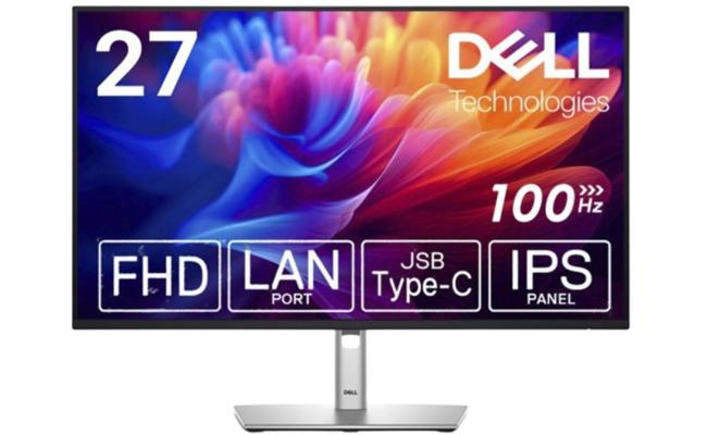 Dell P2725HE (2025) Professional 27" IPS Full HD 100Hz 99% sRGB Built-In USB C Hub with 90W Power Delivery Extensive Connectivity ( Display Port , HDMI , Lan , USB Hub) Full Adjustable Stand , Black
