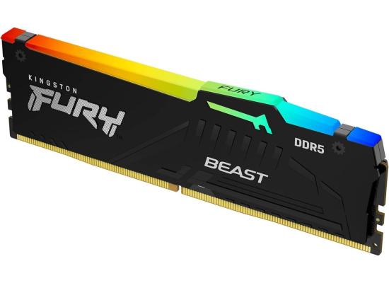 Kingston FURY Beast RGB 8GB (1 x 8GB) 5600MHz DDR5 Desktop Memory Infrared Sync Technology
