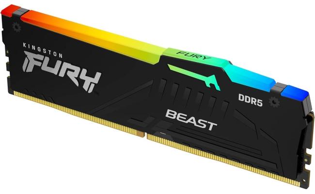 Kingston FURY Beast RGB 8GB (1 x 8GB) 5600MHz DDR5 Desktop Memory Infrared Sync Technology