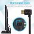 Promate PROLINK4K1-150 4K HDMI Audio Video Cable, High Definition Right Angle, 24K Gold Plated Connector, 1.5 Meter Length, Black
