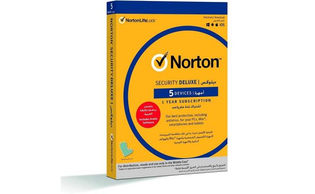 Norton by Symantec Deluxe Internet Security & Antivirus software 5 Device - 12 Months (Activation Key Card)
