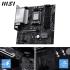 MSI PRO B840M-P WiFi 6E AM5 ATX AMD B840 Chipset, 2x DDR5 UDIMM Slots, Up to 128GB Max Memory, PCIe x16 Slot, 2x M.2 Slots, WiFi & BT Connectivity