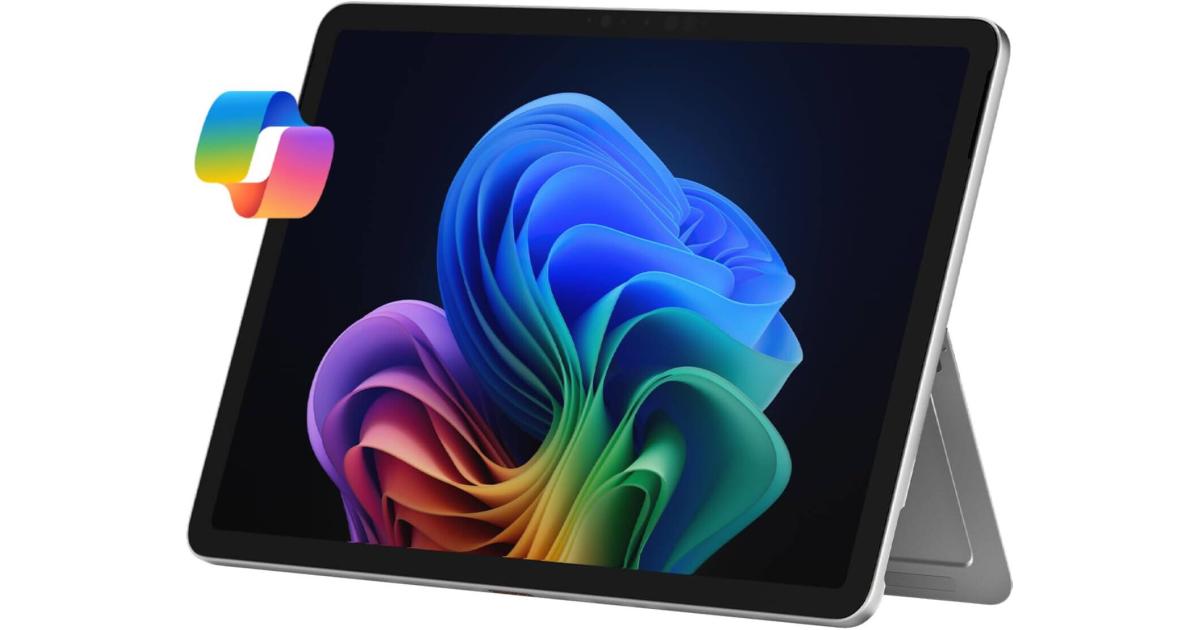 Microsoft Surface Pro 12 (2025) Copilot+ PC Snapdragon X Plus 8-Cores AI-Accelerated 2 في 1 تعمل باللمس (512 جيجابايت/16 جيجابايت) مع شاشة IPS 2.2K 90 هرتز، بلاتينيوم