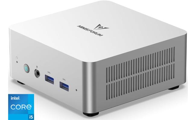 MINISFORUM Venus UN1250P Mini PC 12Gen Intel Core i5 1250P Performance Series 12-Cores Compact & Powerful Barebone For Home & Business