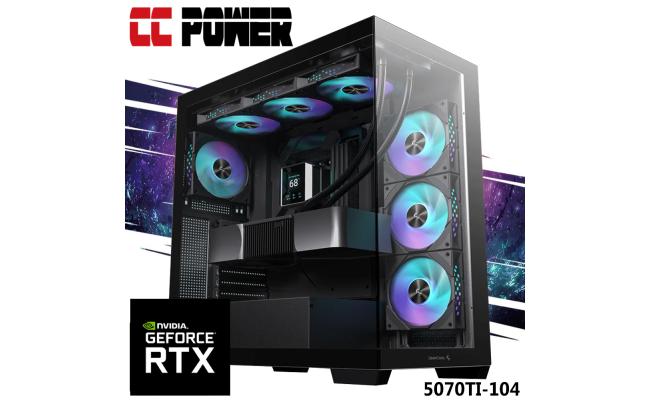CC Power 5070TI-104 Gaming PC NEW 9Gen AMD Ryzen 7 9800X3D 8-Cores w/ NEW Nvidia RTX 5070 TI 16GB & Liquid Cooler