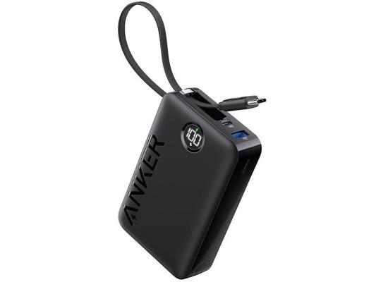 Anker Power Bank Battery Pack, 20,000mAh 22.5W High Speed Charging Portable Charger with Built-in USB C Cable, 1 USB-C, 1 USB-A, for iPhone 15/15 Plus/15 Pro/15 Pro Max, MacBook, Galaxy - Black product thumbnail 2