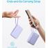 Anker Power Bank Battery Pack, 20,000mAh 22.5W High Speed Charging Portable Charger with Built-in USB C Cable, 1 USB-C, 1 USB-A, for iPhone 15/15 Plus/15 Pro/15 Pro Max, MacBook, Galaxy - Purple