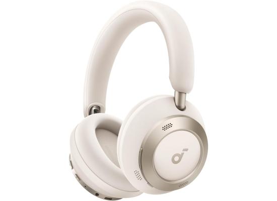 Anker Soundcore Space One Pro, with Headphones Case, Adaptive Active Noise Cancelling Headphones Driven by 6 Mics, Super Foldable Design, 60H Lossless Audio, Ultra-Fast Charging, Hi-Res Wireless - White product thumbnail 2