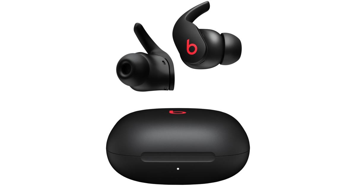 سماعات Beats Fit Pro Noise-Cancelling TWS , Dynamic Active Noise Cancellation, Integrated Apple H1 Chip, Dual Beamforming Mics for Clear Calls Up to 6H Playback with ANC - Black