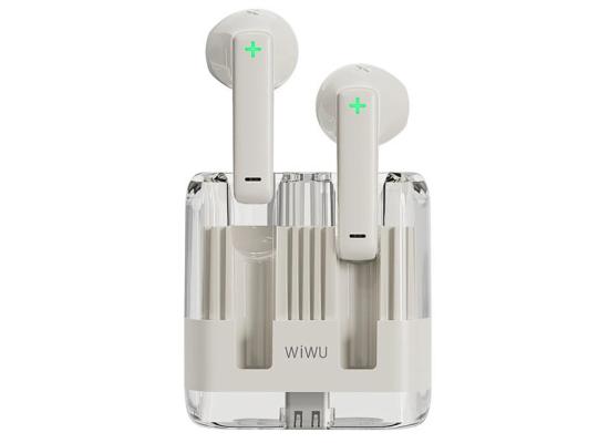 WiWU T21 Transparent Wireless Bluetooth Earbuds Environmental Noise Cancellation up to 180 hours of standby power - White product thumbnail 2