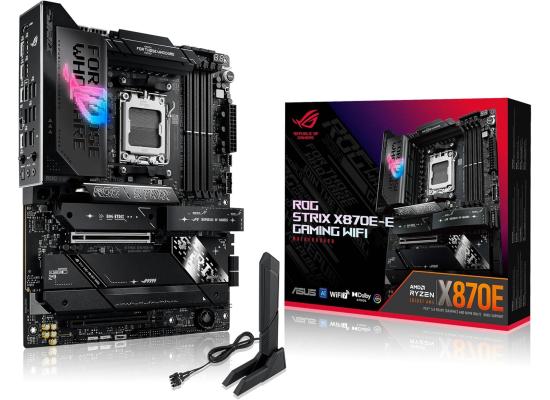 ASUS ROG STRIX X870E-E GAMING WIFI 7 DDR5 AMD AM5 Processors AI Intelligence, Up To 256GB RAM EXPO, AI Overclocking, 2xUSB4 Ports, Gen 5 PCIe