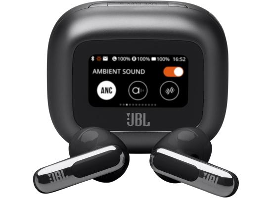 JBL Live Flex 3 Wireless Earbud Headphones, True Adaptive Noise Cancelling, High Resolution Signature Sound, BT 5.3, 50H Battery Life, IP54 Waterproof, Open-Back Stick Design, Black