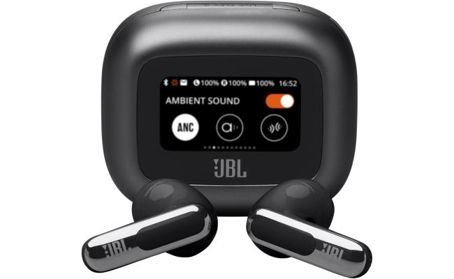JBL Live Flex 3 Wireless Earbud Headphones, True Adaptive Noise Cancelling, High Resolution Signature Sound, BT 5.3, 50H Battery Life, IP54 Waterproof, Open-Back Stick Design, Black