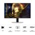 SAMSUNG Odyssey G6 (G61SD) 27" OLED 2K QHD 240hz 0.03ms HDR10 G-Sync compatible Anti-Glare Sleek Metal HDMI 2.1 w/ Adjustable Stand