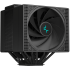DeepCool Assassin IV VC VISION Flagship Air Cooler Digital Display 7 Heat Pipes Dual-Tower 1800RPM 140/120mm FDB Fans PWM 100% 300w TDP For Intel & AMD , Black