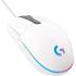 Logitech G203 Wired Gaming Mouse, 8,000 DPI, Rainbow Optical Effect LIGHTSYNC RGB, 6 Programmable Buttons, On-Board Memory, Screen Mapping, PC/Mac Computer and Laptop Compatible - White
