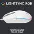 Logitech G203 Wired Gaming Mouse, 8,000 DPI, Rainbow Optical Effect LIGHTSYNC RGB, 6 Programmable Buttons, On-Board Memory, Screen Mapping, PC/Mac Computer and Laptop Compatible - White