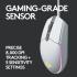 Logitech G203 Wired Gaming Mouse, 8,000 DPI, Rainbow Optical Effect LIGHTSYNC RGB, 6 Programmable Buttons, On-Board Memory, Screen Mapping, PC/Mac Computer and Laptop Compatible - White