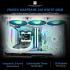 Thermalright Frozen Warframe 360 White ARGB CPU Water Cooler 360° AIO Cooling, 320x240 IPS Resolution, LCD Display, Liquid CPU Cooler for AMD/Intel
