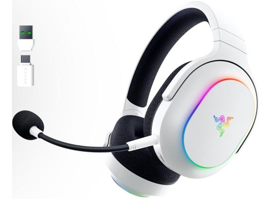 Razer Barracuda X Chroma Wireless Gaming Headset: 2.4GHz Wireless & Bluetooth - Lightweight - Chroma RGB - 40mm Drivers - Cardioid Mic - 70 Hr Battery - for PC, Mac, PS5, Switch, Smartphone - White product thumbnail 2