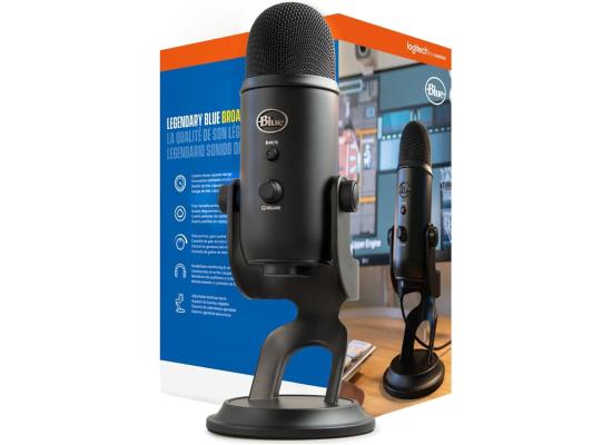 Logitech for Creators Blue Yeti USB Microphone for Gaming, Streaming, Podcasting, Twitch, YouTube, Discord, Recording for PC and Mac, 4 Polar Patterns, Studio Quality Sound, Plug & Play-Blackout product thumbnail 2