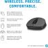 HP 150 Wireless Mouse, 3-Button with Dual Control Scroll Wheel 1600 DPI Optical Sensor with Ergonomic Design for All-Day Comfort for Lefty or Righty Use - Black