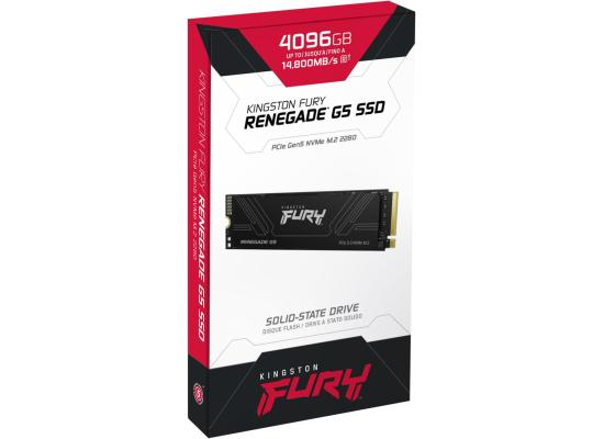 Kingston FURY Renegade G5 4TB PCIe 5.0 NVMe M.2 SSD up to 14,800MB/s