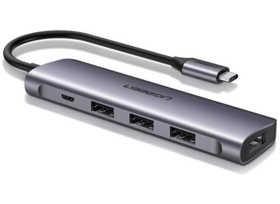 UGREEN 50979 USB-C To 4 Port USB 3.0 Adapter Aluminium with Micro Power product thumbnail 2