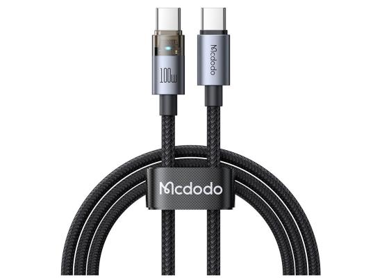 Mcdodo CA-5580 100W Type-C Super-Fast Charge & Data Cable with Charge Light (1.2M) - Black product thumbnail 2