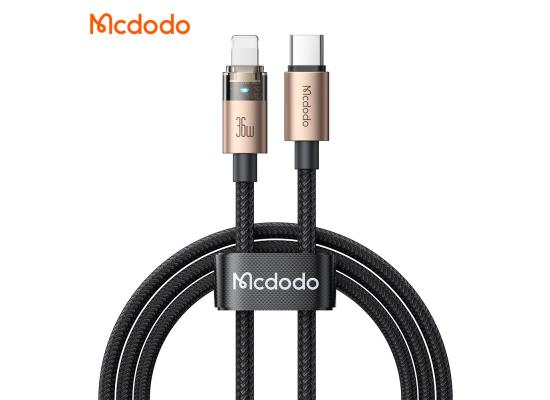Mcdodo CA-6941 36W USB-C to Lightning Super-Fast Charge & Data Cable with Charge Light (1.2M) - Gold product thumbnail 2