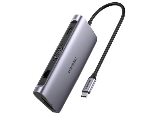 UGREEN CM179 9-in-1 USB Type-C Multifunction Adapter (HDMI / VGA / Gigabit Ethernet / Card Reader / USB-A) product thumbnail 2