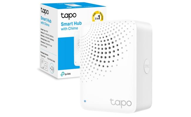 TP-Link Tapo H100 Smart Hub with Built-in Chime, REQUIRES 2.4GHz Wi-Fi, Reliable Long-Range Connections with Tapo Sensors, Sub-1G Low-Power Wireless protocol, Connect up to 64 smart devices