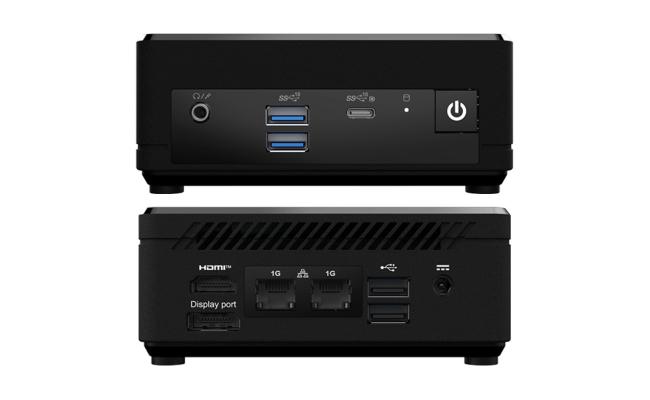 MSI Cubi N (2023) Mini PC Barebone 0.7L Intel 12Gen N200 4-Cores For Home & Business Support Matrix Display & Dual Lan