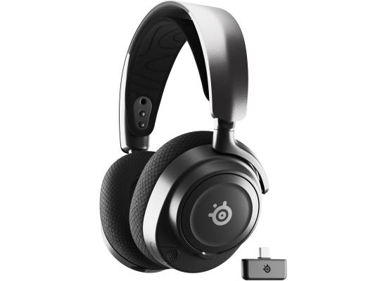 SteelSeries Arctis Nova 7 Wireless Multi-System Gaming & Mobile Headset, Nova Acoustic System, 2.4GHz & Simultaneous Bluetooth, 38Hr Battery, USB-C, ClearCast Gen2 Mic, PC, PlayStation, Black