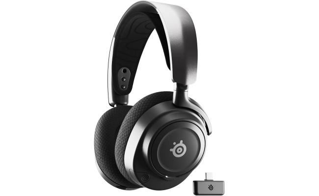 SteelSeries Arctis Nova 7 Wireless Multi-System Gaming & Mobile Headset, Nova Acoustic System, 2.4GHz & Simultaneous Bluetooth, 38Hr Battery, USB-C, ClearCast Gen2 Mic, PC, PlayStation, Black