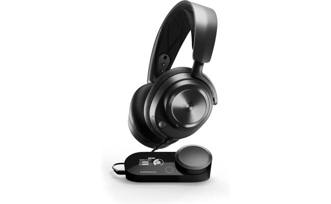 SteelSeries Arctis Nova Pro Multi-System Wired Gaming Headset, Built In Microphone, 38 Ohm Impedance, 10-40000Hz Frequency Response, Clear Cast Gen 2 Mic, For PC / PS5 / PS4, Black