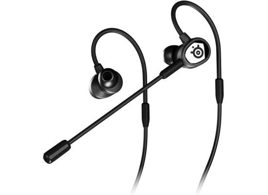 SteelSeries TUSQ In-Ear Wired Mobile Gaming Headset, Dynamic Composite Sound Drivers, Dual Microphone, 3 Sizes of Best-in Class Silicone Ear Tips, 3.5mm Connector, Black
