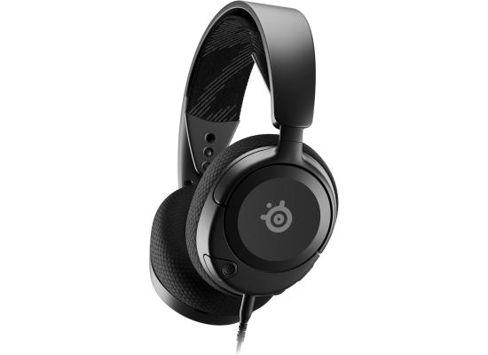 Steel Series Arctis Nova 1 Multi-System Gaming Headset, Hi-Fi Drivers, 360° Spatial Audio, AirWeave Memory Foam Ear Cushions, Ultra Lightweight, PC, PS5, PS4, Xbox, Black