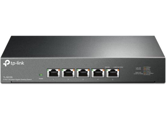 TP-Link TL-SX105 | 5 Port 10G/Multi-Gig Unmanaged Ethernet Switch | Desktop/Wall-Mount | Plug & Play | Fanless | Sturdy Metal Casing | Speed Auto-Negotiation product thumbnail 2