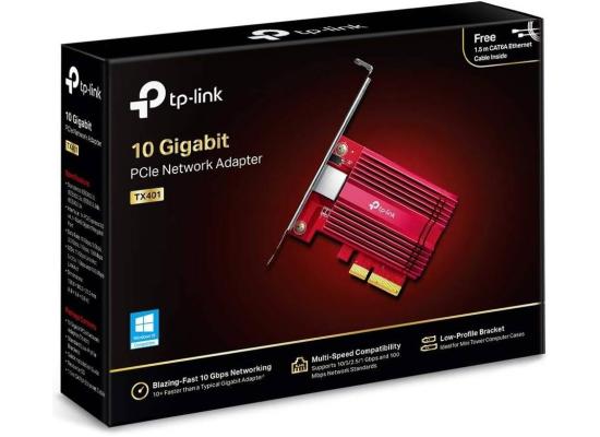 TP-Link 10-Gigabit PCI Express Network Adapter, CAT6A Ethernet Cable, Low-Profile and Full-Height Brackets, Supports Windows 11/10/8.1/8/7, Windows Servers 2019/2016/2012 R2, Linux product thumbnail 2