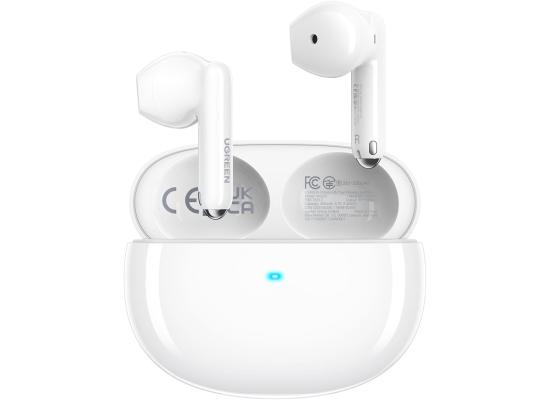 UGREEN WS201 HiTune H5 Headphone Semi-in-ear Earphone, Bluetooth 5.3, 4 Mics Noise Cancelling Headset, 26H Play Time Fast Charging, 13.6mm Large Driver, Lightweight IPX5 Waterproof Game Mode - White product thumbnail 2