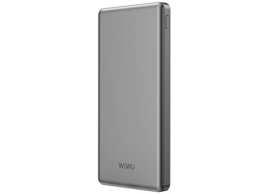 WiWU Wi-P013 Slim Series Ultra Slim Portable Power Bank 10000mAh 22.5W With LED Light Indicator - Gray product thumbnail 2