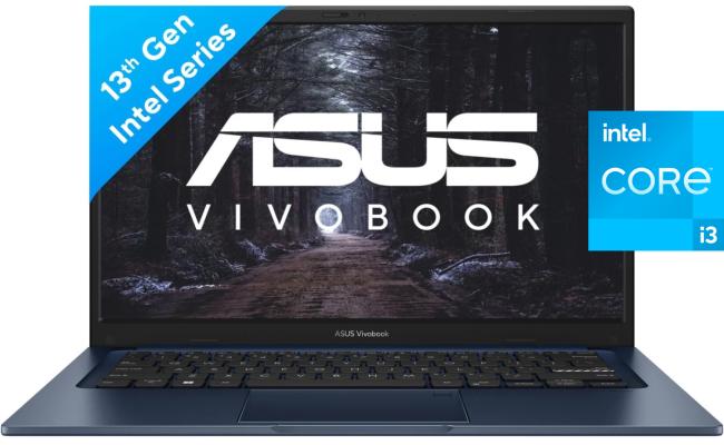 ASUS NEW Vivobook 14 (2023) X1404VA NEW 13th Gen Intel Core i3 6-Cores Thin & Light Military-Grade - Quiet Blue