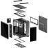 ASUS TUF GT502 Horizon ARGB Dual Chamber Design Independent Cooling Zones for The CPU & GPU w/ Pre-installed 4 ARGB Fans - Black